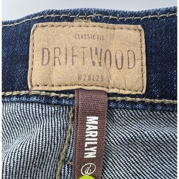 Driftwood Marilyn Classic Fit‎ Blue Floral Embroidery Jeans 28 x 29 Boho - Picture 7 of 10